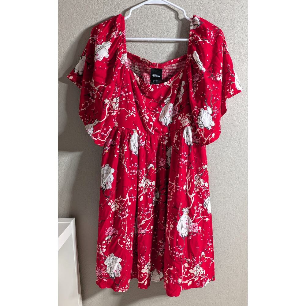 Disney BoxLunch‎ Big Hero 6 Baymax Cherry Blossom Mini Dress - Large